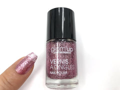 Glam'Up Paris, esmalte de uñas ultrabrillante, de larga duración y de secado rápido, núm. 129, brillo rosa