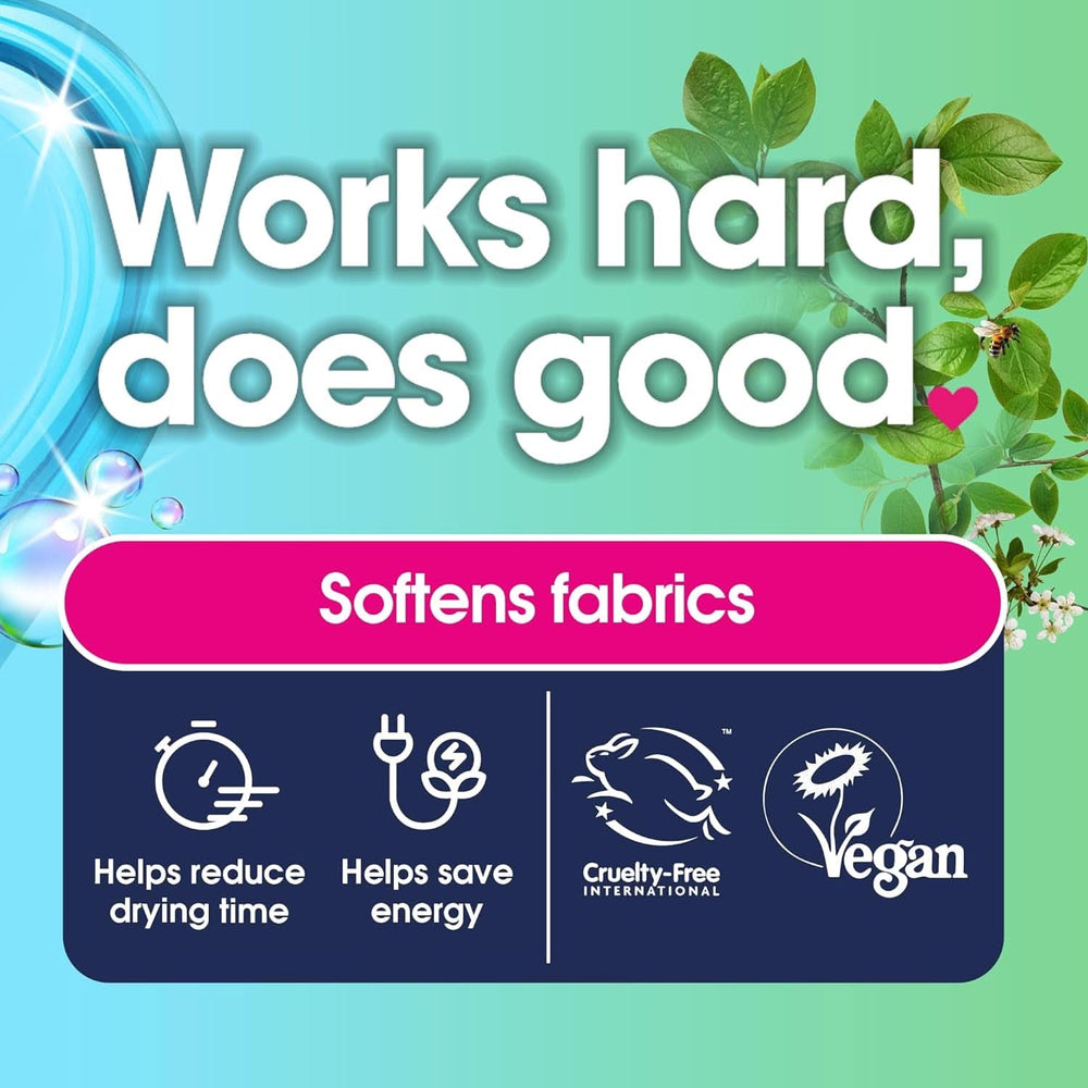 Bolas para secadora fabricadas con un material nuevo y más suave con diseño variable. Contiene 2 detergentes para ropa Naty Shop.