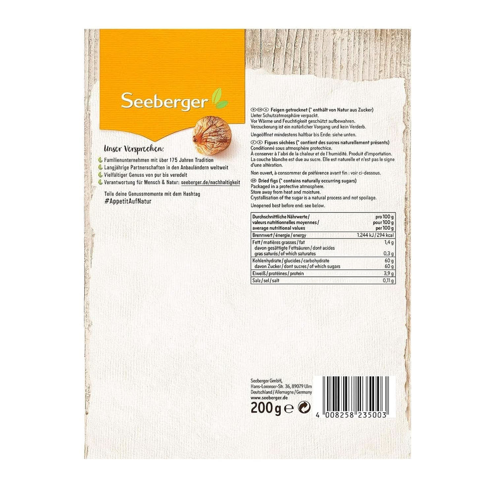 Seeberger Delikatess, Smochine uscate - dulci ca mierea, 12 x 200 grame Produse deshidratate Naty Shop