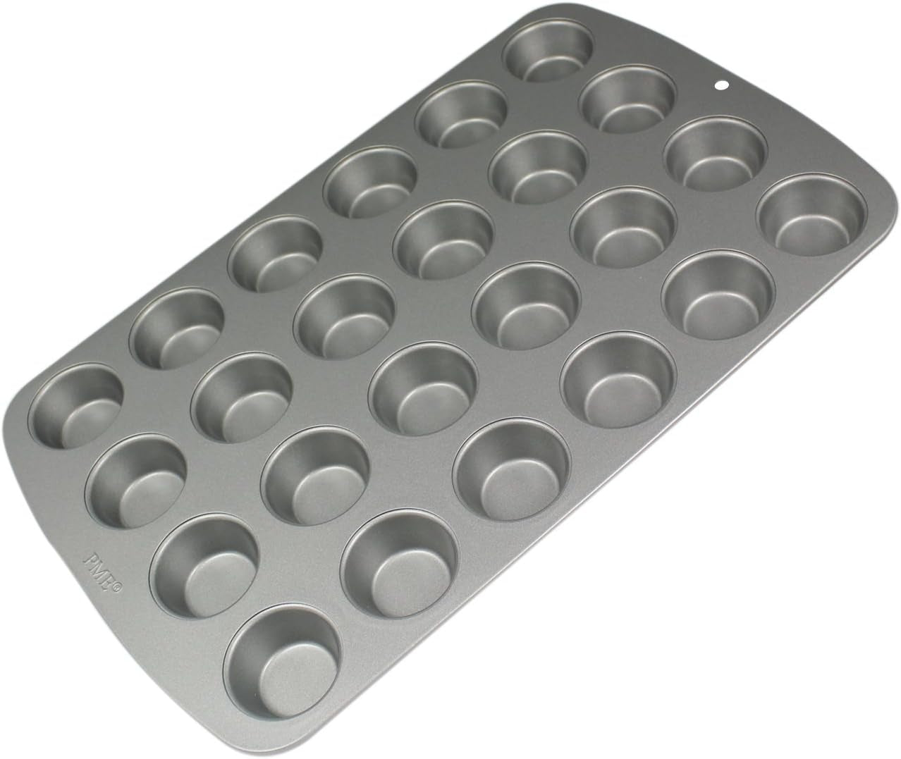 CSB111 Antihaftbeschichtete Mini-Muffinform Mit 24 Löchern Aus Karbonstahl, Edelstahl, Plata, 39,4 X 24,6 X 2,1 Cm Moldes y bandejas para repostería Naty Shop