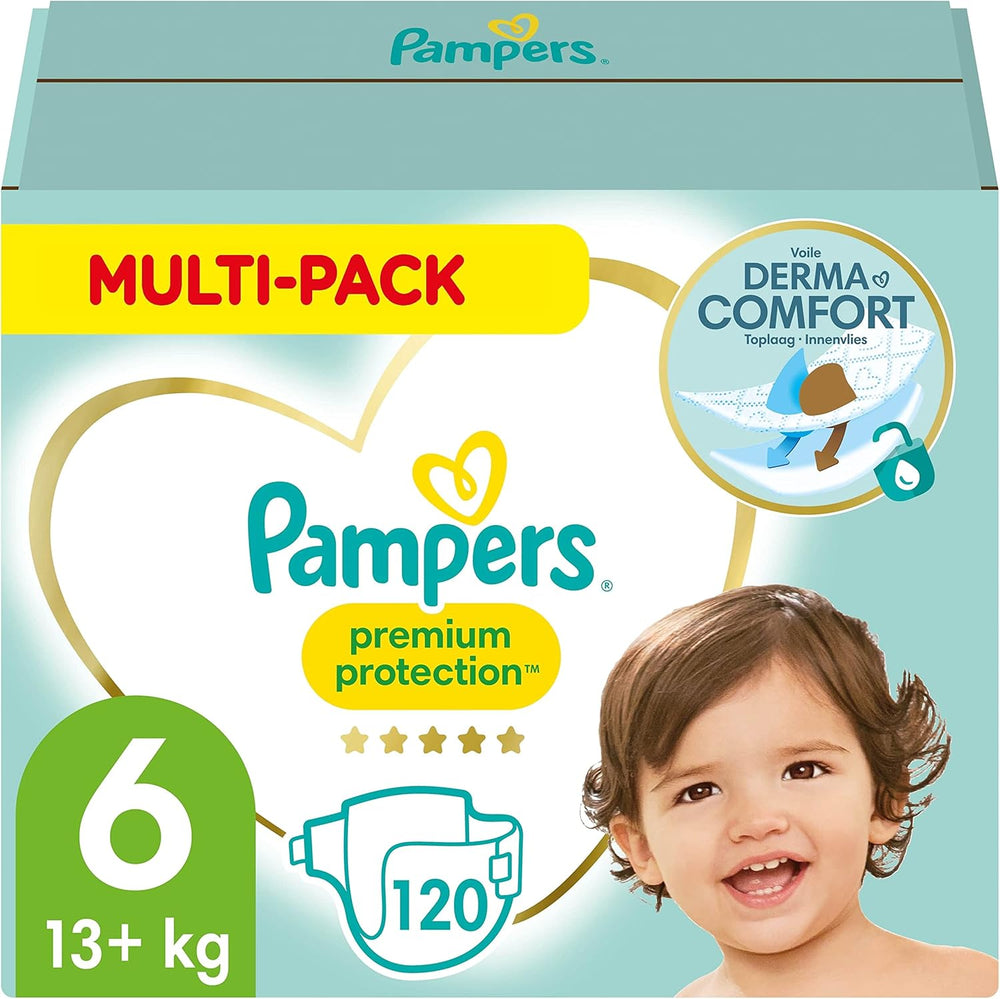 Pampers Premium Protection Talla 5, 152 pañales, 11 kg-16 kg, nuestra protección número uno contra la piel y las fugas