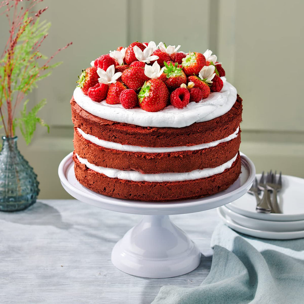 Funcakes Mix Für Red Velvet Cake, Glutenfrei: Einfach Zu Verwenden, Schön Weicher Und Fluffiger Kuchen Mit Leichtem Schokoladengeschmack, Perfekte Rote Farbe, 400G Amestec pentru copt si gatit Naty Shop