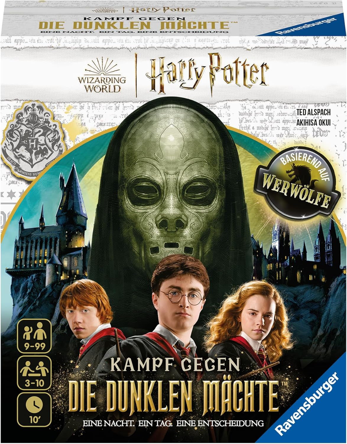 Ravensburger 26703 - Vârcolaci - Noapte cu Lună Plină, joc de societate pentru vârste de la 9 ani în sus, joc de acțiune pentru 3-10 jucători, serie de jocuri