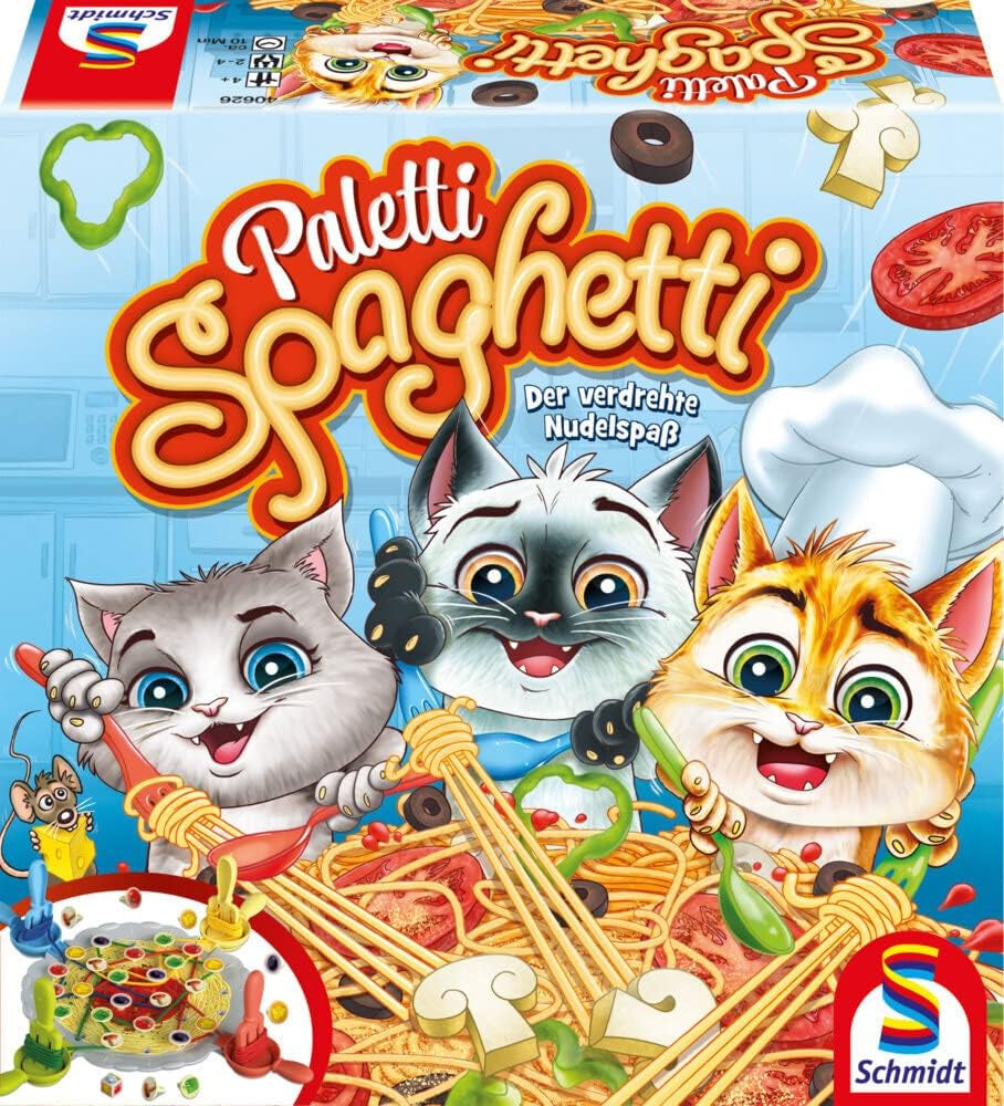 Schmidt Spiele 40626 Paletti Spaghetti, juego de acción para niños y adultos