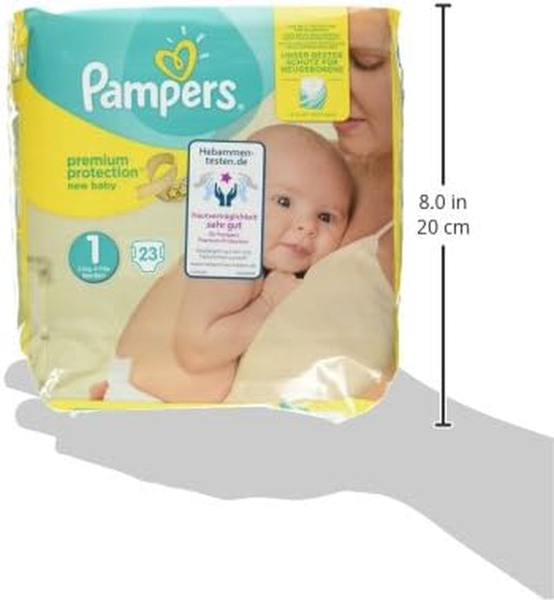 Pampers Premium Protection New Baby pañales, talla 1 (recién nacido), 22 piezas