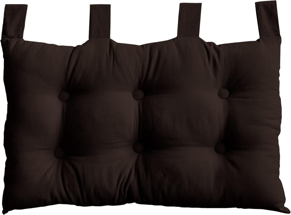 Edredón con 4 bolitas, yute, 90 X 190 Cm, arcilla, 2007AGCHLJT090190, 90 X 190 Cm Edredones y colchas Naty Shop Marrón oscuro