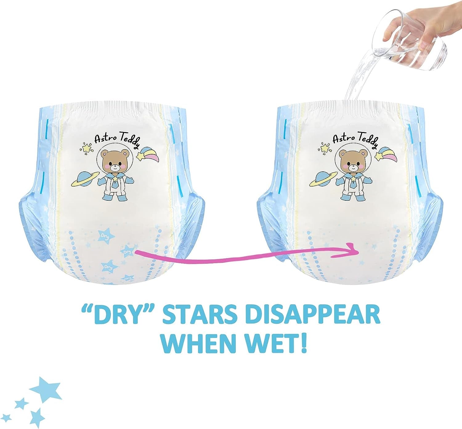 Pañales Estampados Para Adultos 5500-5800ml Paquete De 2, 3 Impresiones Surtido Aleatorio - Astro Babies (L)