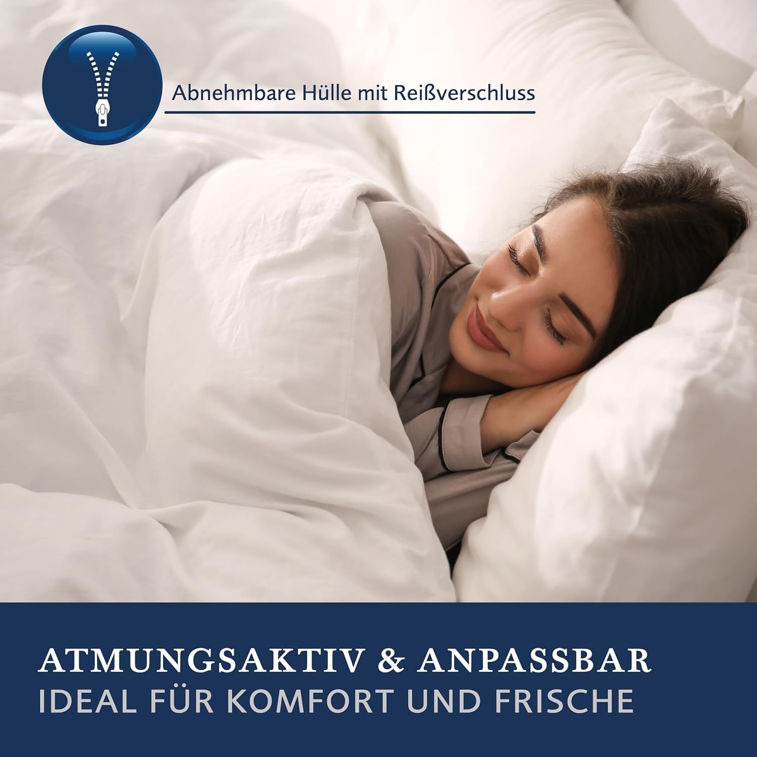 Billerbeck Pillow S20 Latex - Pernă pentru gât în 40 X 80 Cm - Pernă pentru susținerea gâtului cu miez moale din latex, alb Perne standard Naty Shop