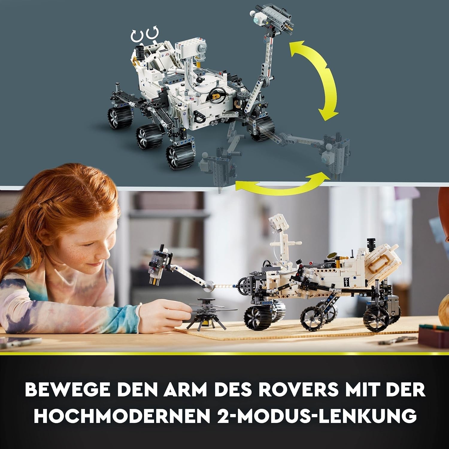 LEGO Space Toy Set 42158 Technic NASA Mars Rover Perserverance con aplicación Ar, juguete de construcción científica para niñas y niños Más de 10 juegos de construcción Besuche den LEGO-Store