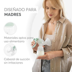 Kikkaboo Sacaleches ELSIE, manual con 2 modos, potencia de succión regulable, vaso de silicona suave Accesorios Alimentación y Lactancia Bebe Naty Shop