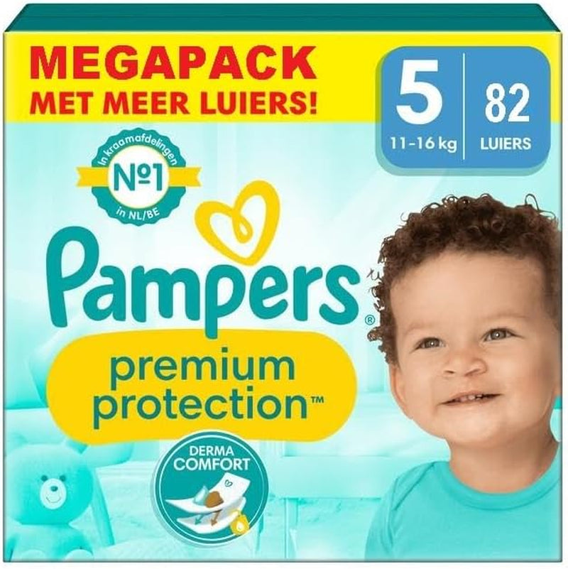 Pampers Premium Protection Talla 6, 74 pañales, 13 kg+, n.º 1 en comodidad y protección para pieles sensibles