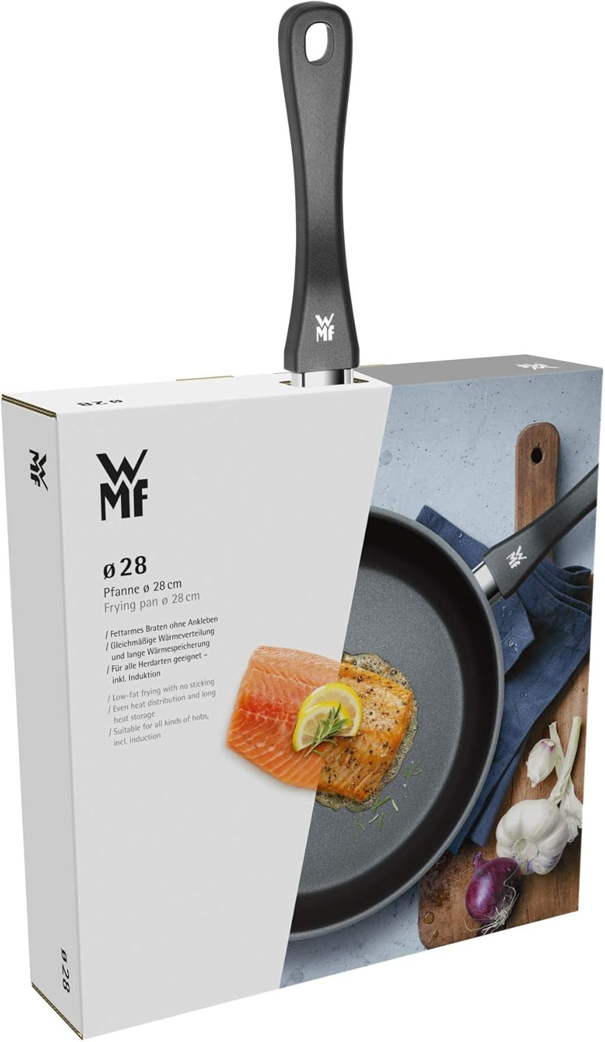 Sartén WMF Devil 20 cm, sartén inducción, acero inoxidable Cromargan, mango de plástico Ollas y Sartenes Naty Shop