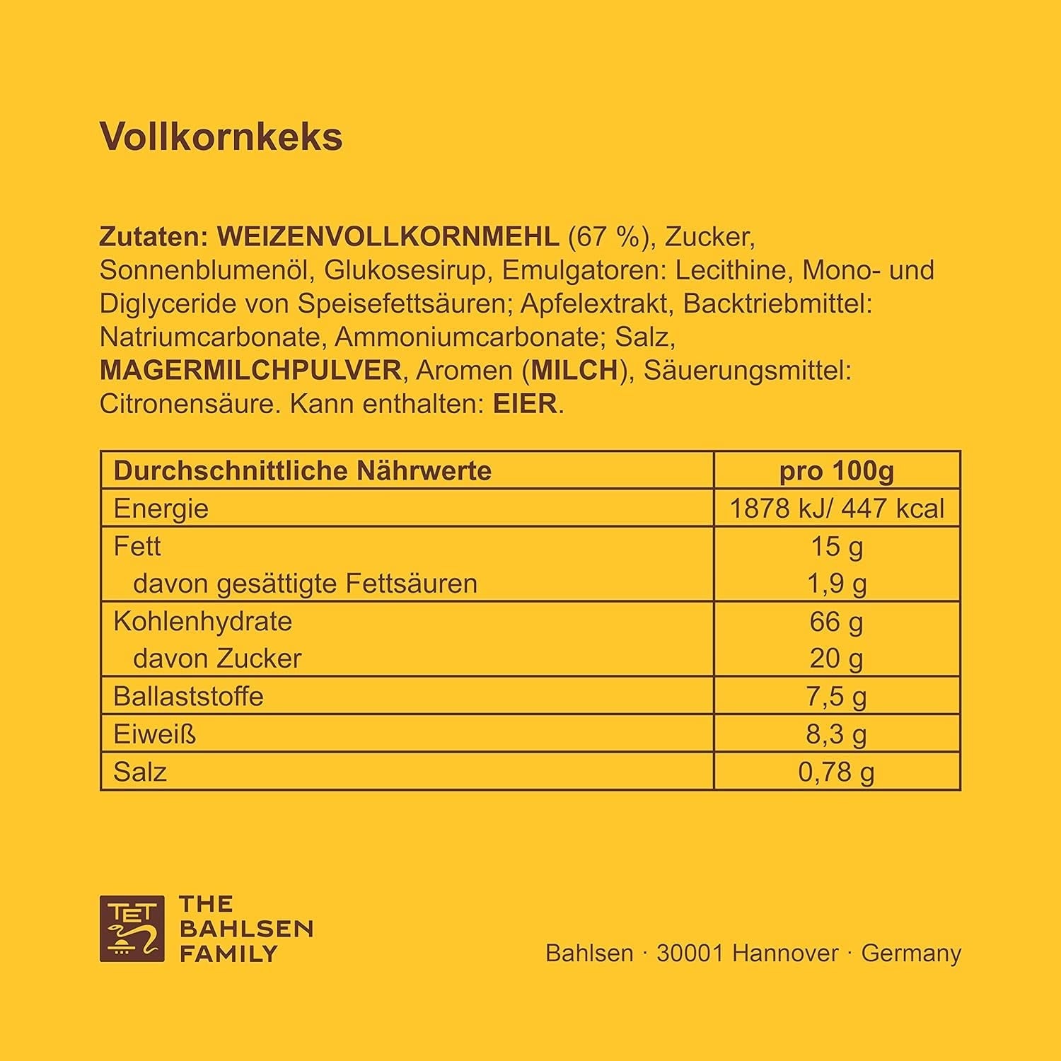 Biscuiți integrali LEIBNIZ, 200 g, Biscuiți crocanți din făină integrală 100% (1 x 200 g)