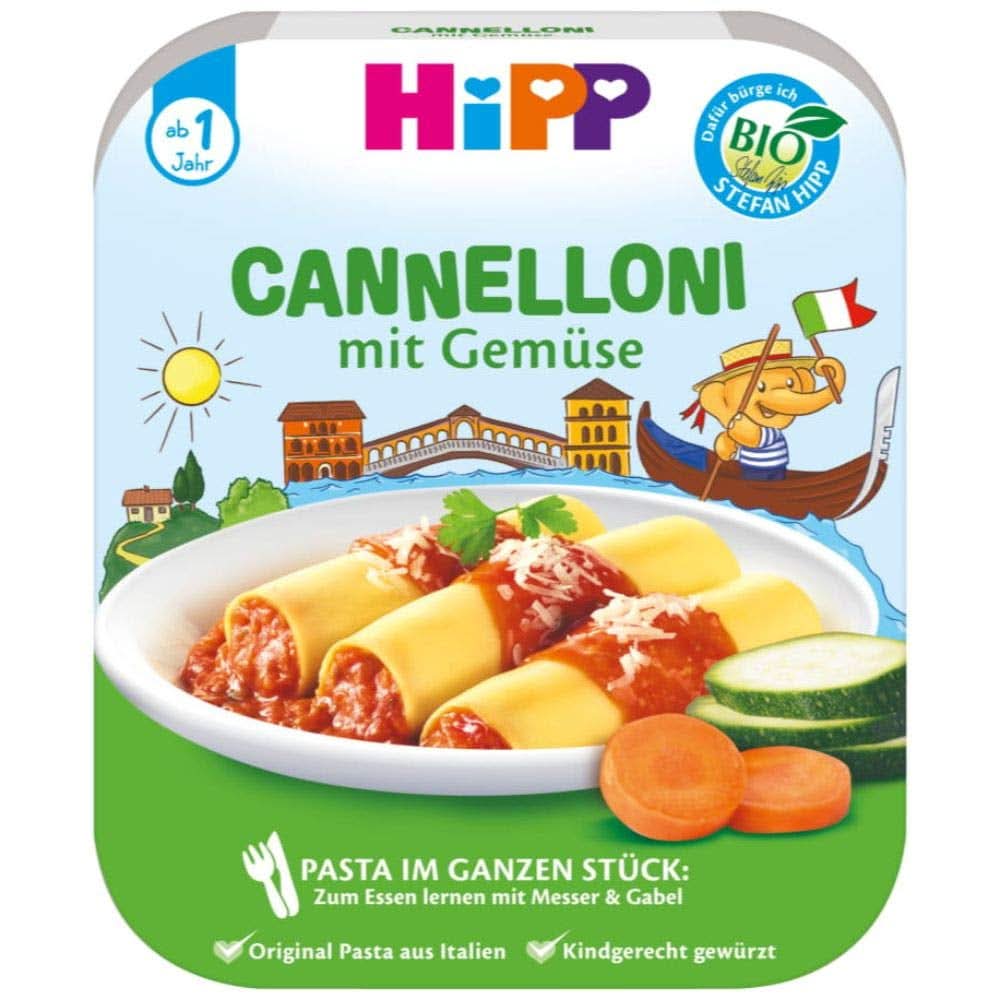 Canelones Hipp con verduras, pack de 6 (6 X 250 gramos) Tienda Madre e Hijo Naty