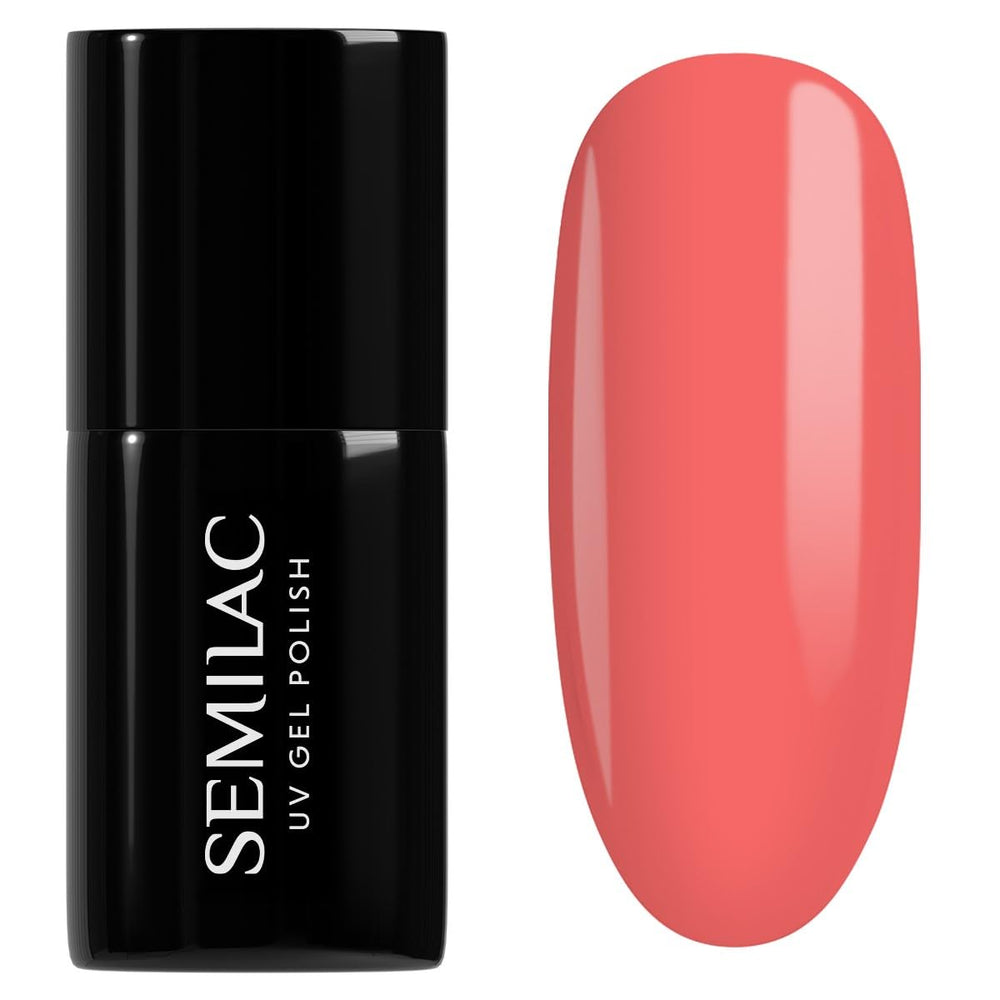 Semilac UV Nagellack Hybrid 404 Muffin de Frijoles Negros 7ml Kollektion Sabores de Otoño
