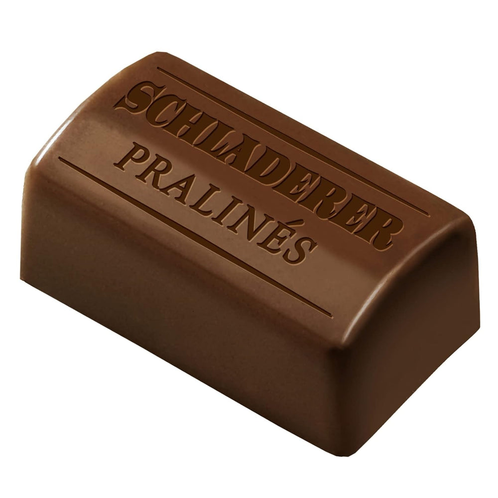 RCP Schladerer Pralinés, surtido fino, chocolate con leche y negro, con y sin costra de azúcar, relleno líquido, contiene alcohol, fantástico regalo, 255 g