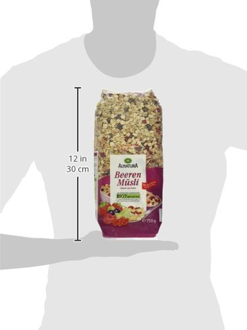 Muesli ecológico con frutos del bosque, 750g