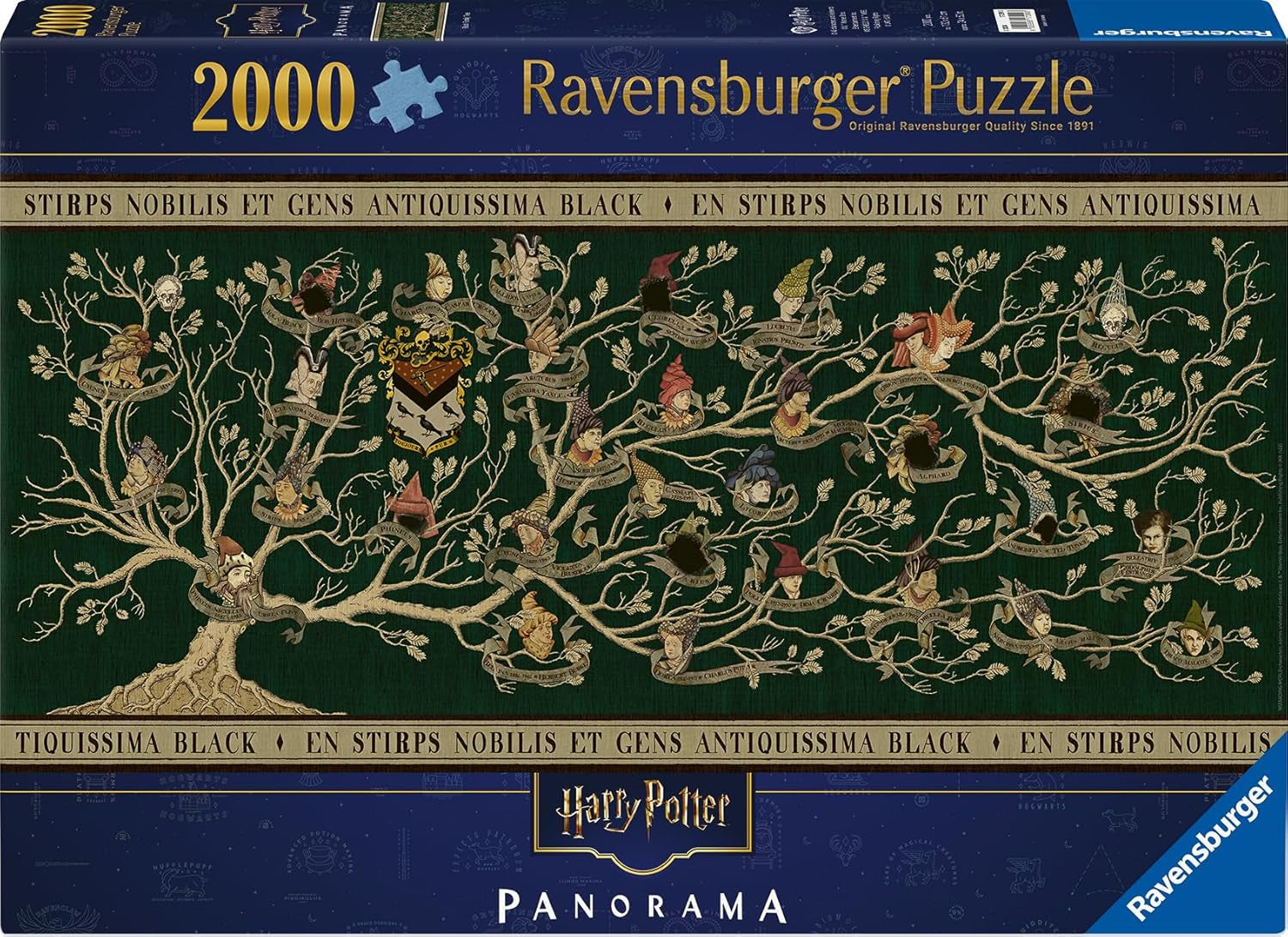 Ravensburger Puzzle 17299 - Árbol genealógico - Puzzle panorámico de Harry Potter de 2000 piezas para adultos y niños a partir de 14 años Puzzle Naty Shop