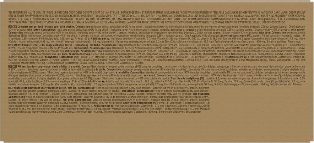 WHISKAS Hrană umedă pentru pisici în jeleu 120 x 85g Selecție de păsări de curte