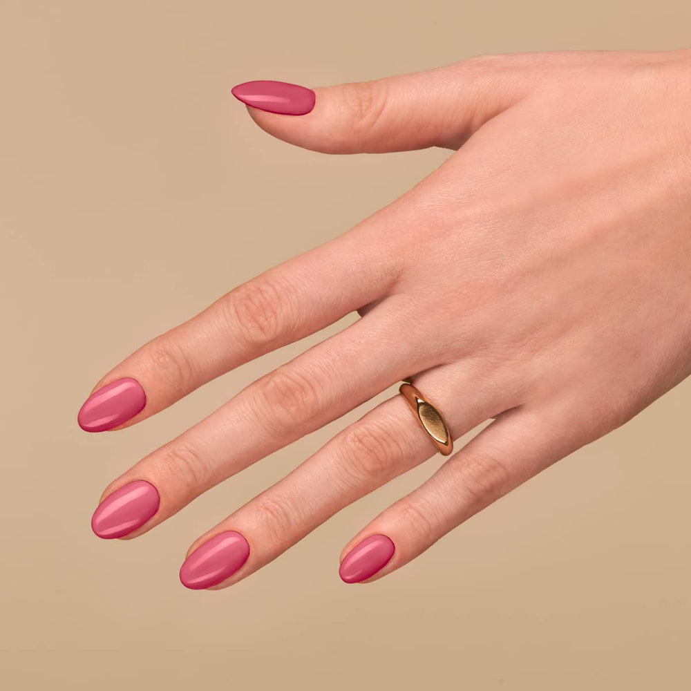 Esmalte de uñas UV Semilac Hybrid 400 Rusty Red 7ml, colección Tastes of Fall