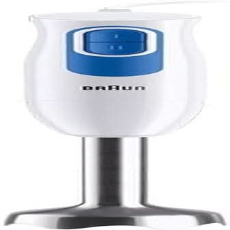 Braun Multiquick2 MQ20236MWH Stabmixer, Batidora Zum Mixen Von Saucen Und Smoothies, 2 Geschwindigkeitsstufen, Zerkleinerer 500 Ml, Becher 600 Ml, Schneebesen Aus Stahl Mother and Child Naty Shop