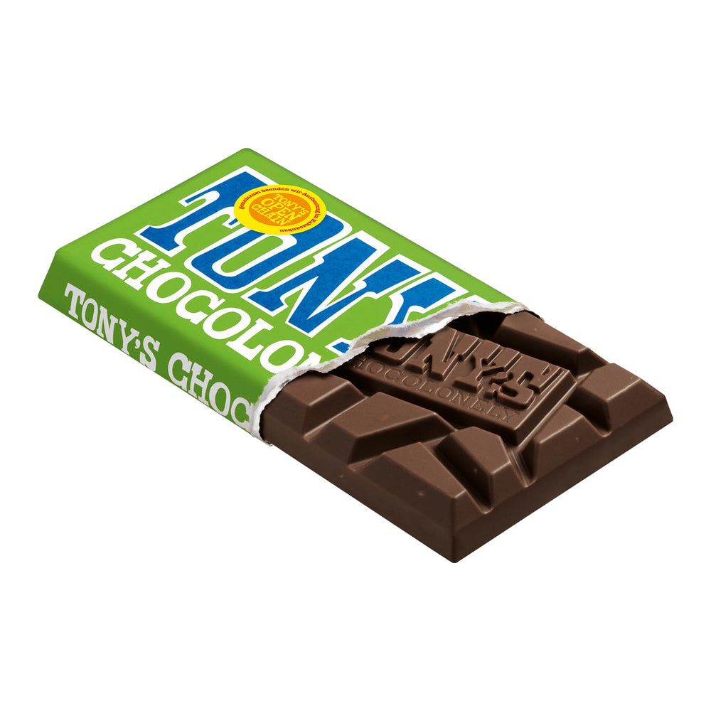 Tony's Chocolonely - Chocolate negro con almendras y sal marina 90g