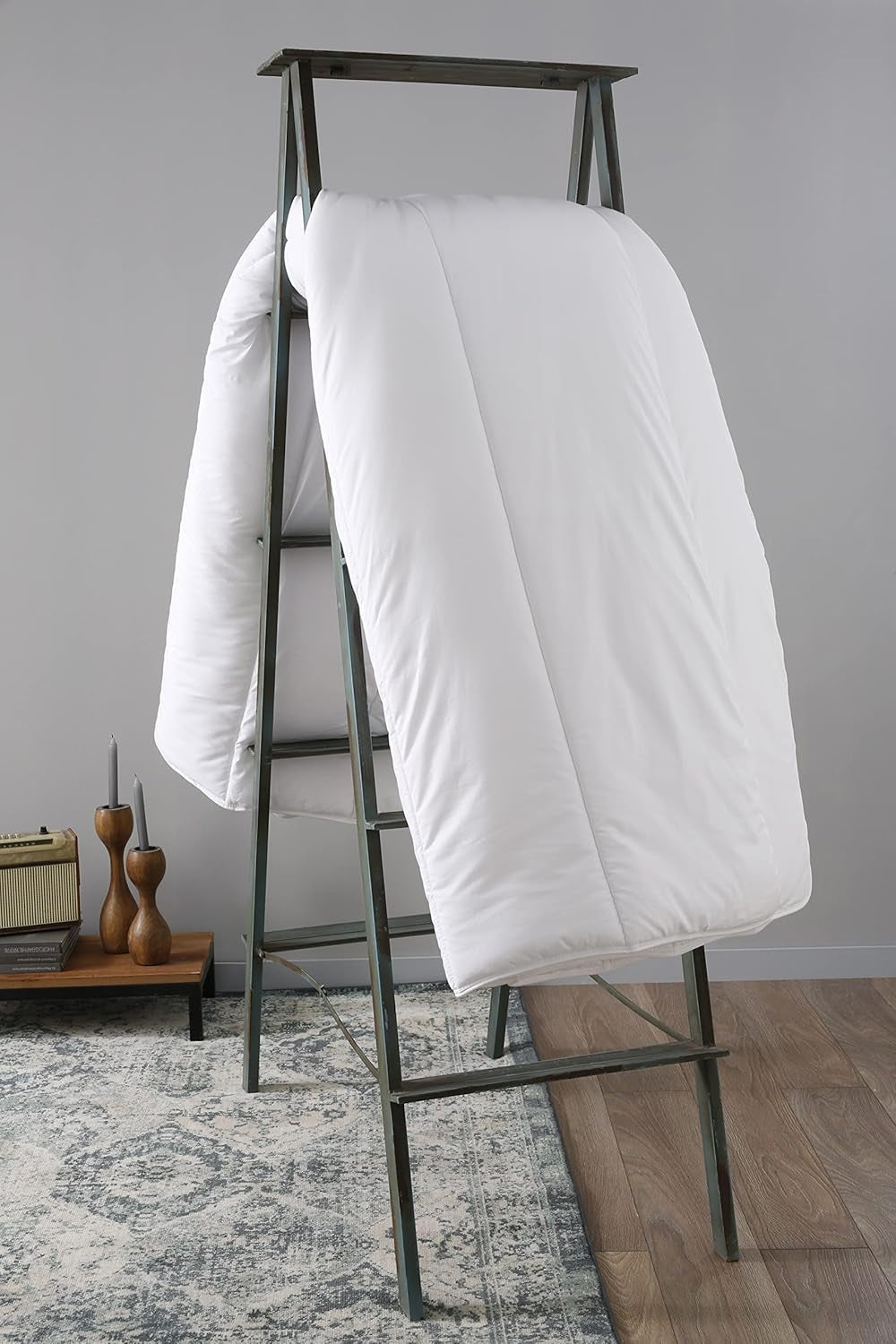 Edredón Antiácaros, Blanco, 240 X 220 Cm, Para cama de matrimonio, Quilt Niagara, Suave y confortable, Lavable a máquina a 40 °C Edredones y edredones Naty Shop