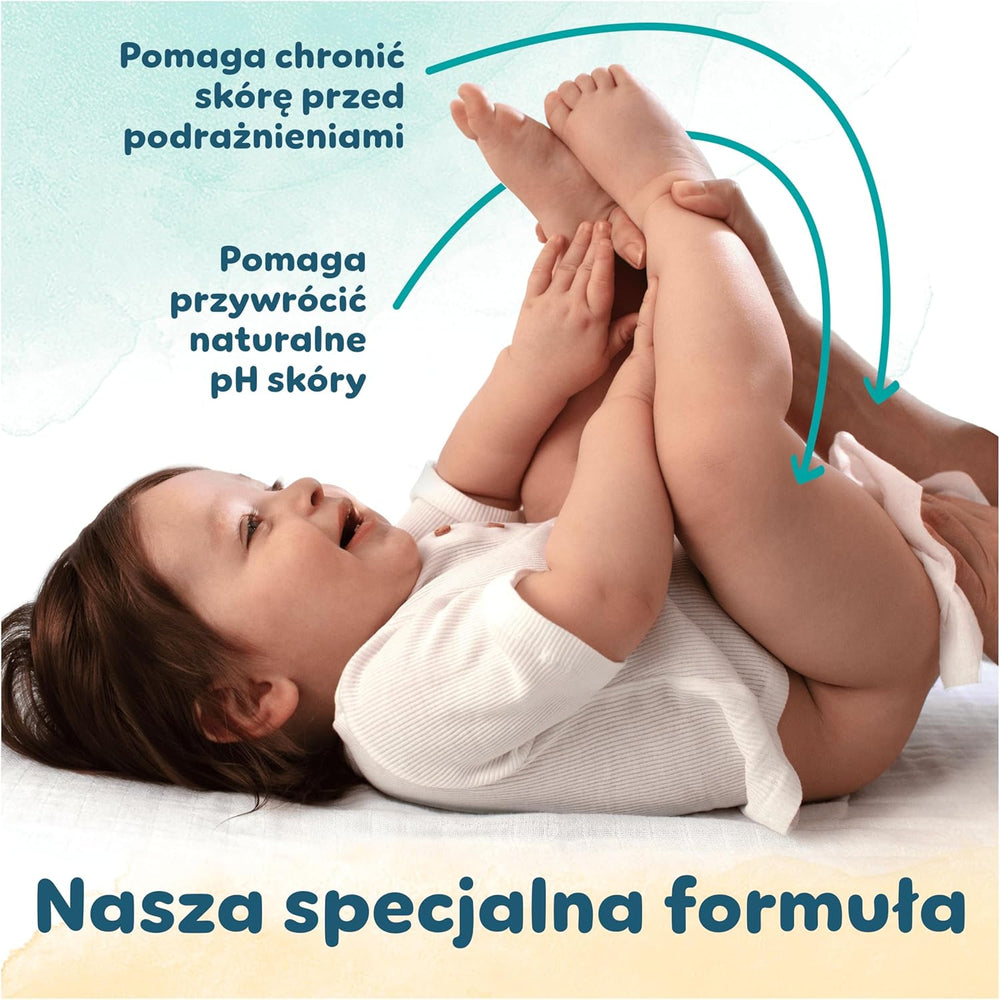 Toallitas húmedas Pampers Harmonie Protect & Care, 18 paquetes de 44 toallitas cada uno = 792 toallitas que ayudan a restaurar el equilibrio natural del pH de la piel.