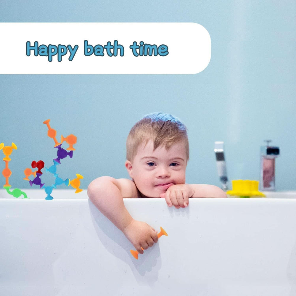 Pack de 48 juguetes con ventosa, juguetes de baño Montessori Madre y Bebé Naty Shop
