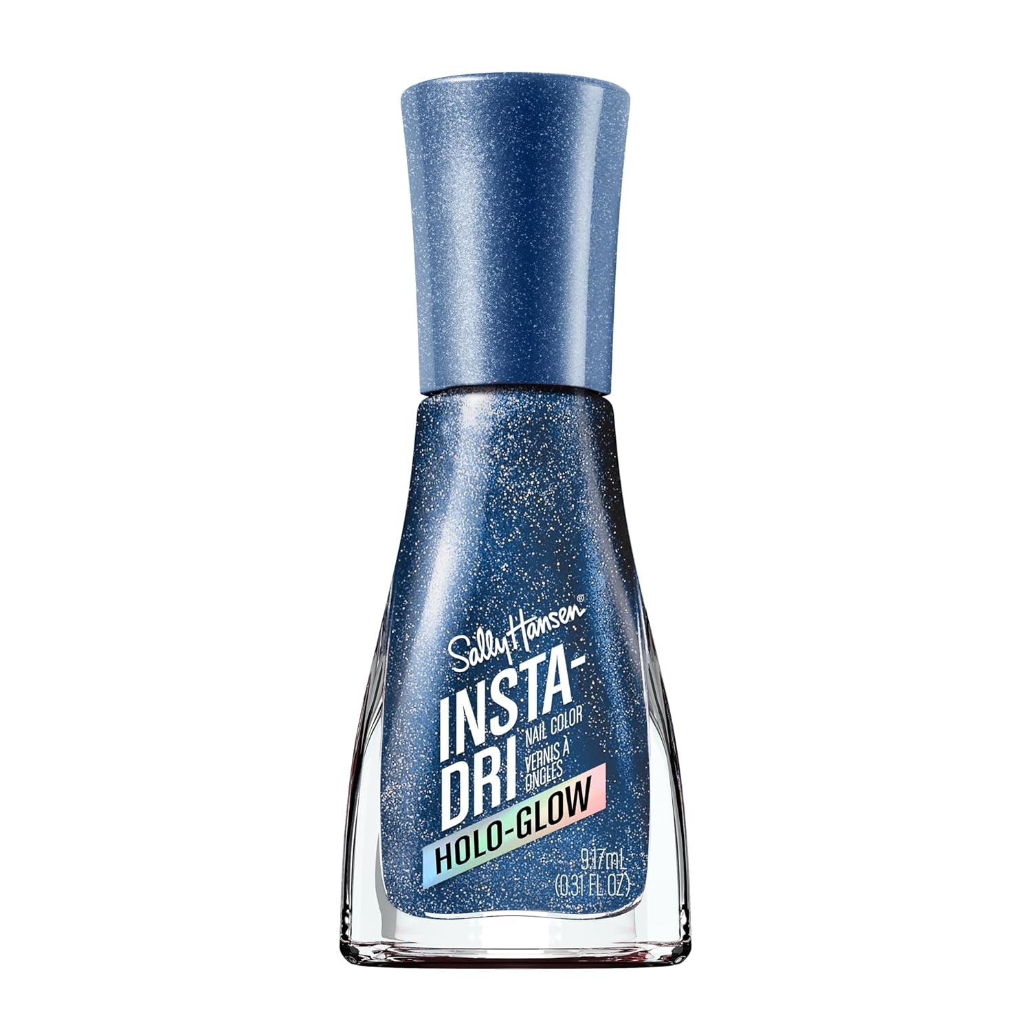 Insta-Dri Holo-Glow, Holo-back, fácil de usar, duradero, hermosos colores, fácil de aplicar en las uñas, sin astillas, 19 ml