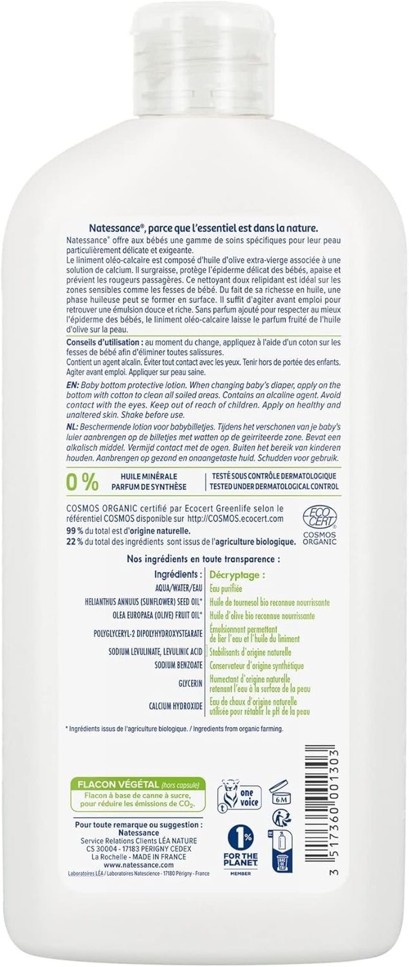 Bébé naturel oléoliniment 500 ml Copii - Baie si Skincare Naty Shop