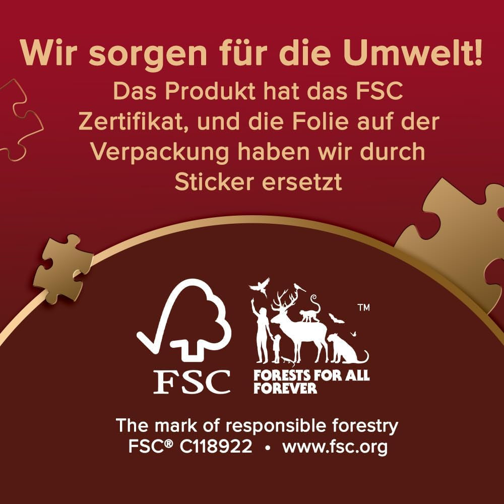 Trefl Premium plus Quality - Puzzle Tea Time: Houses Stoney Lane - 1000 elemente, Serie de imagini nostalgice pictate, Potrivirea ideală a pieselor, Pentru adulți și copii de la 12 ani Puzzle Naty Shop