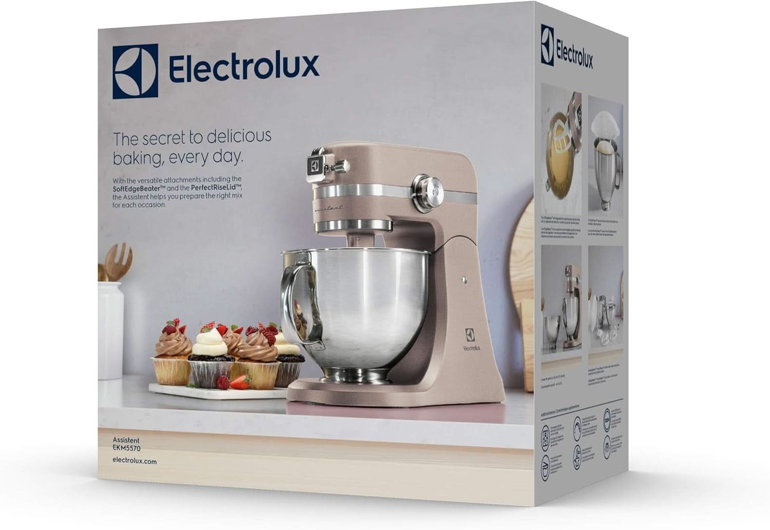 Procesador de alimentos Electrolux Assistant EKM5570, 1200W, cuerpo metálico, 10 velocidades Naty Shop