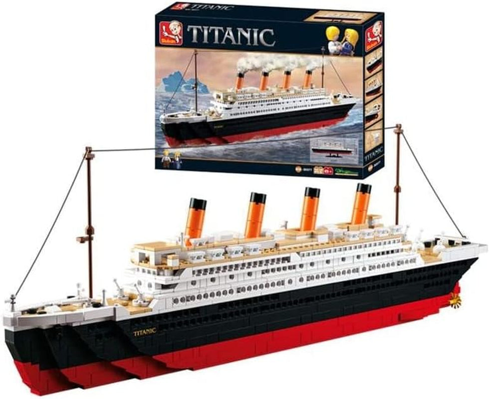 Sluban Klembausteine ​​​​Sluban SL95337, Großer Bausatz (1012 Teile) [M38-B0577], Spielset, Klembausteine, Schifffahrt, mit Spielfigur, Titanic, Mehrfarbig