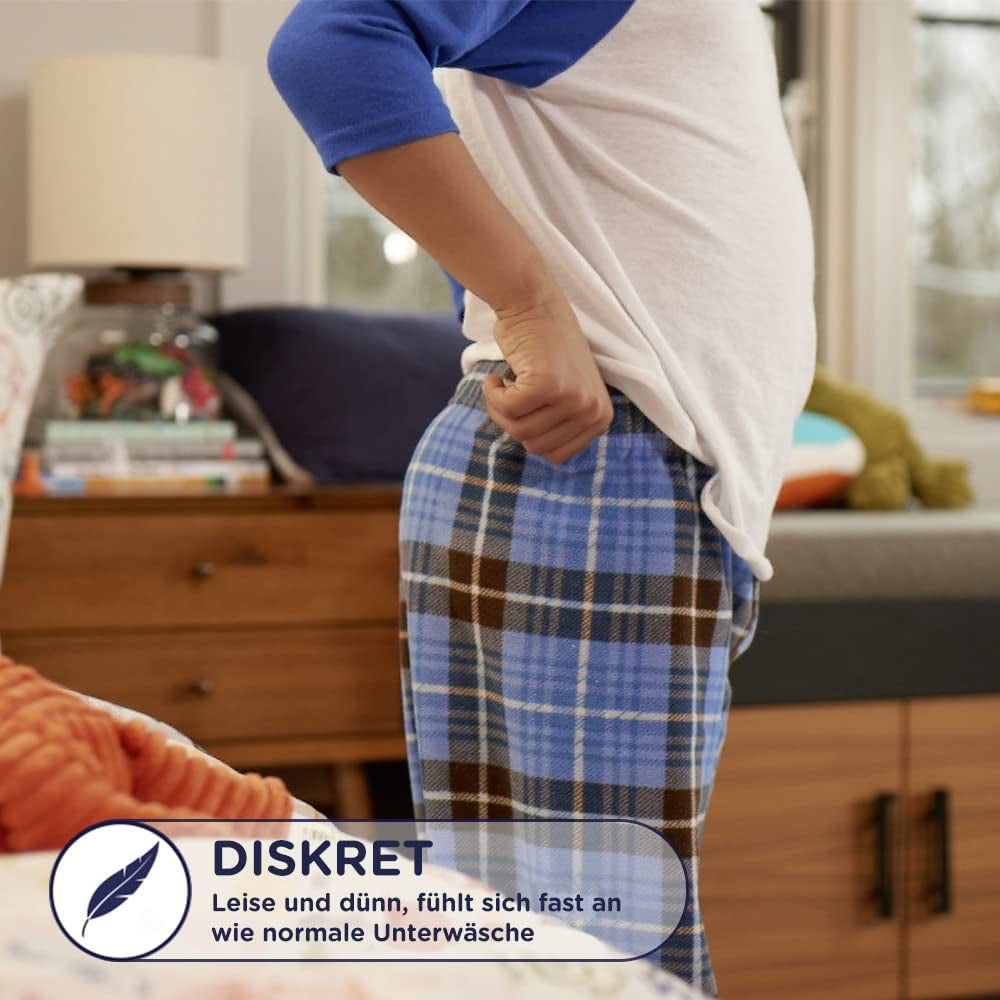 DryNites Pañales absorbentes para mojar la cama durante la noche para niños de 4 a 7 años (17 a 30 kg), paquete mensual gigante, 64 unidades