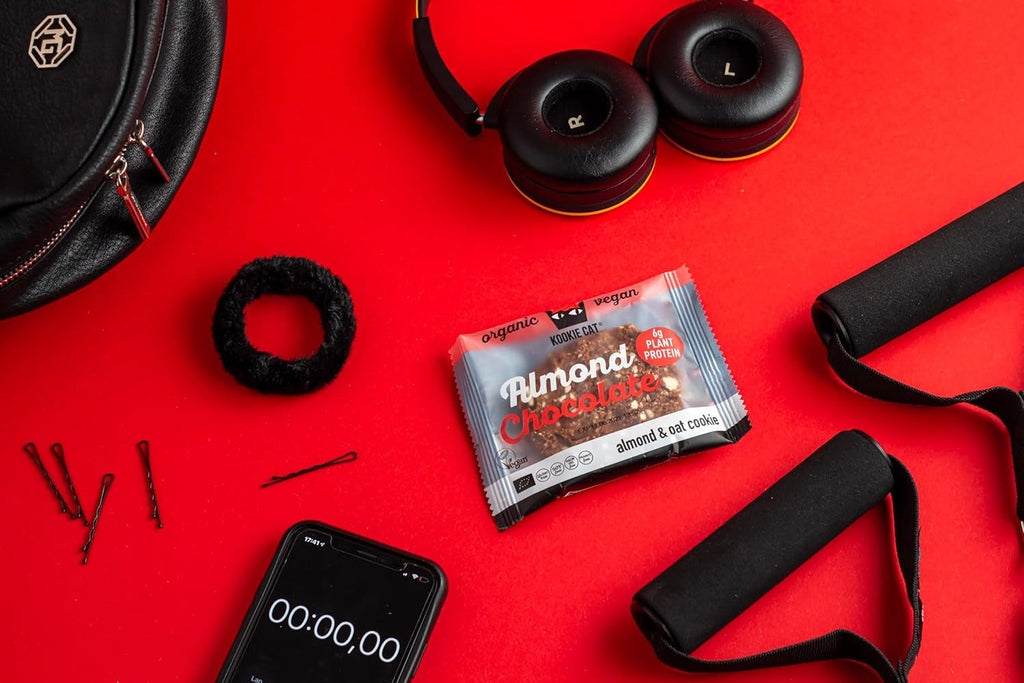 Migdale și Ciocolată - Fursecuri Vegane Ambalate Individual, Fără Gluten, Fără Soia, Organice, Migdale și Ovăz - Pachet Multiplu de 12 x 50g (Pachet de 2)