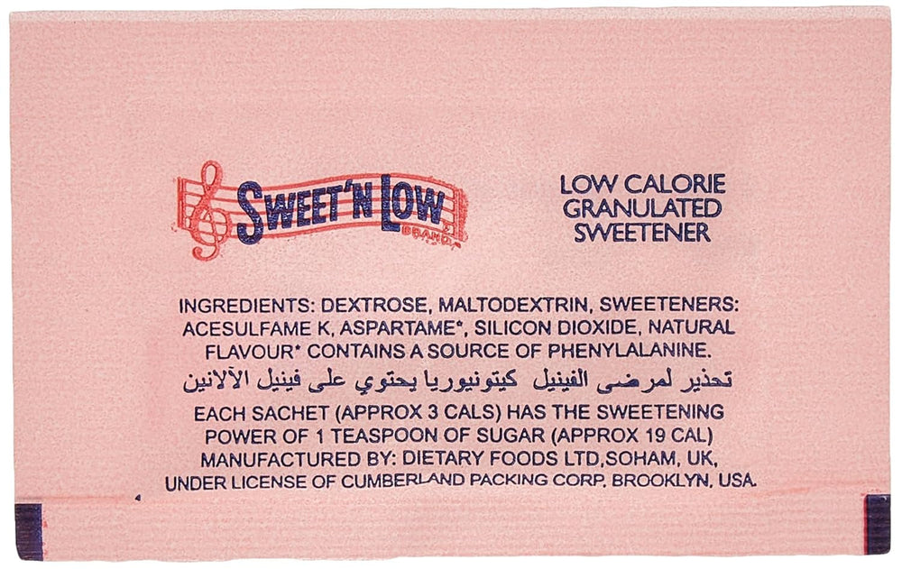 Sweet´N Low Sweetener Edulcorantes Naty Shop