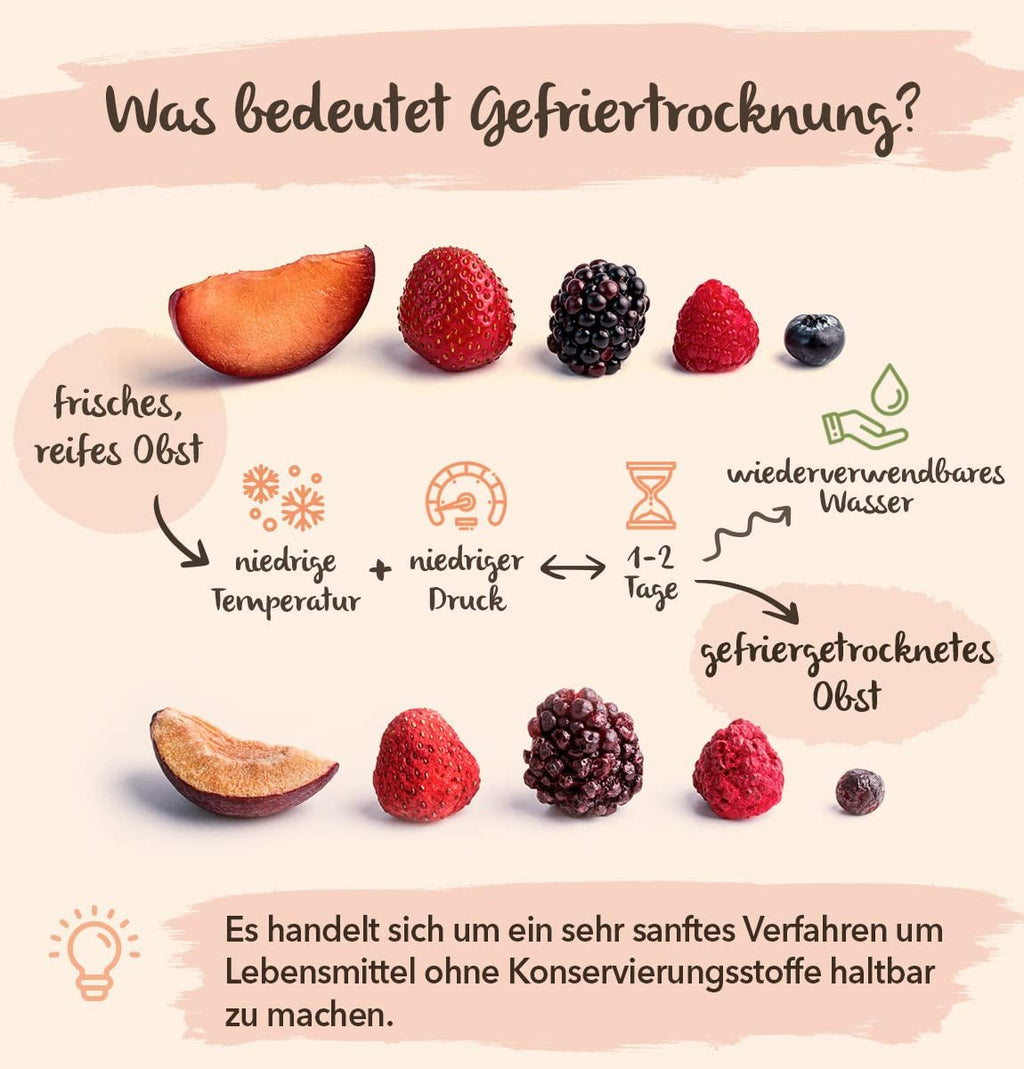 BRIX Afine liofilizate | Afine naturale, uscate 95 g | Premiul Great Taste pentru afine uscate | Fără OMG, fără gluten, vegan, vitamine reținute Produse deshidratate Naty Shop