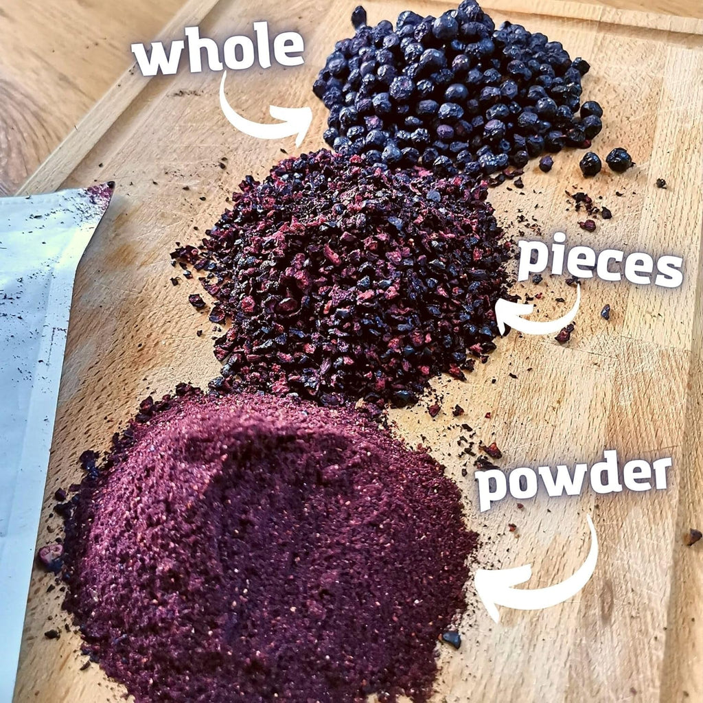 Bucăți de afine uscate | 100% Vaccinium Myrtillus Afine sălbatice Liofilizate | Pulbere de afine sălbatice Pulbere de fructe de afine Liofilizate Liofilizate Afine uscate Produse deshidratate Naty Shop