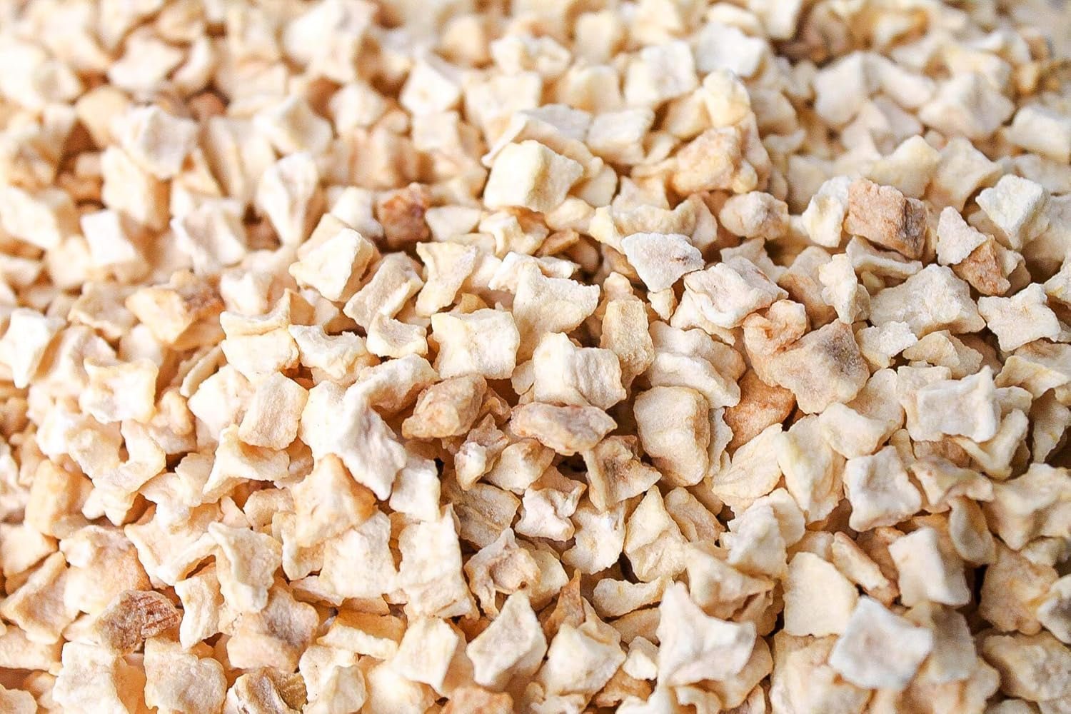 Bucăți de mere liofilizate 100g - Fructe liofilizate - Fructe uscate liofilizate - Mere uscate - Perfect pentru coacere, decorarea prăjiturilor, gustări, muesli și deserturi Produse deshidratate Naty Shop
