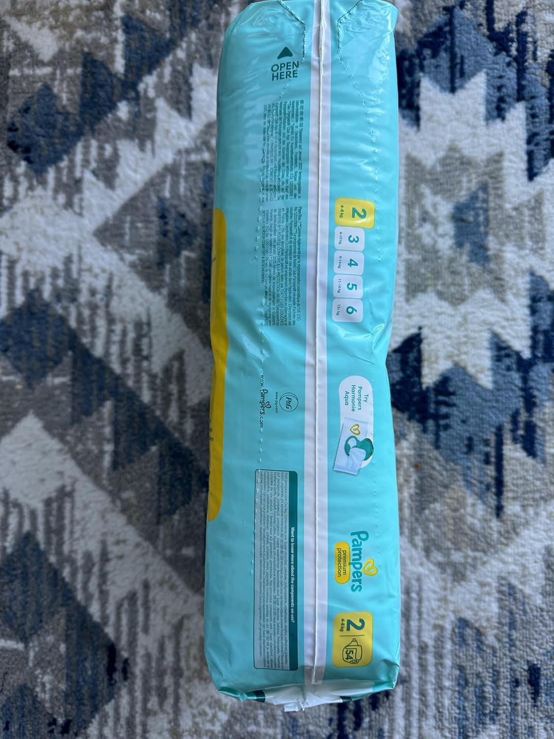 Pampers Protección Premium T2 – 54 piezas