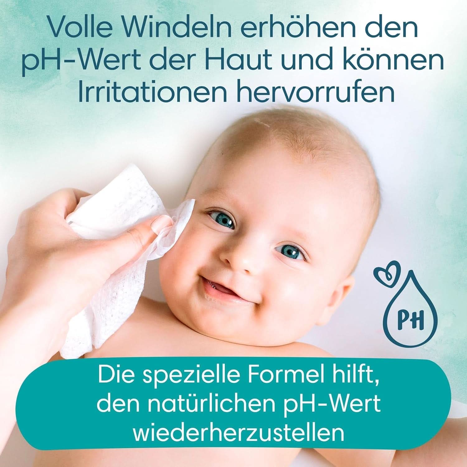 Pampers Harmonie Aqua toallitas húmedas, toallitas húmedas que ayudan a restaurar el valor del pH natural de la piel, loción ligera con 99% de agua Baby Wet Wipes Naty Shop