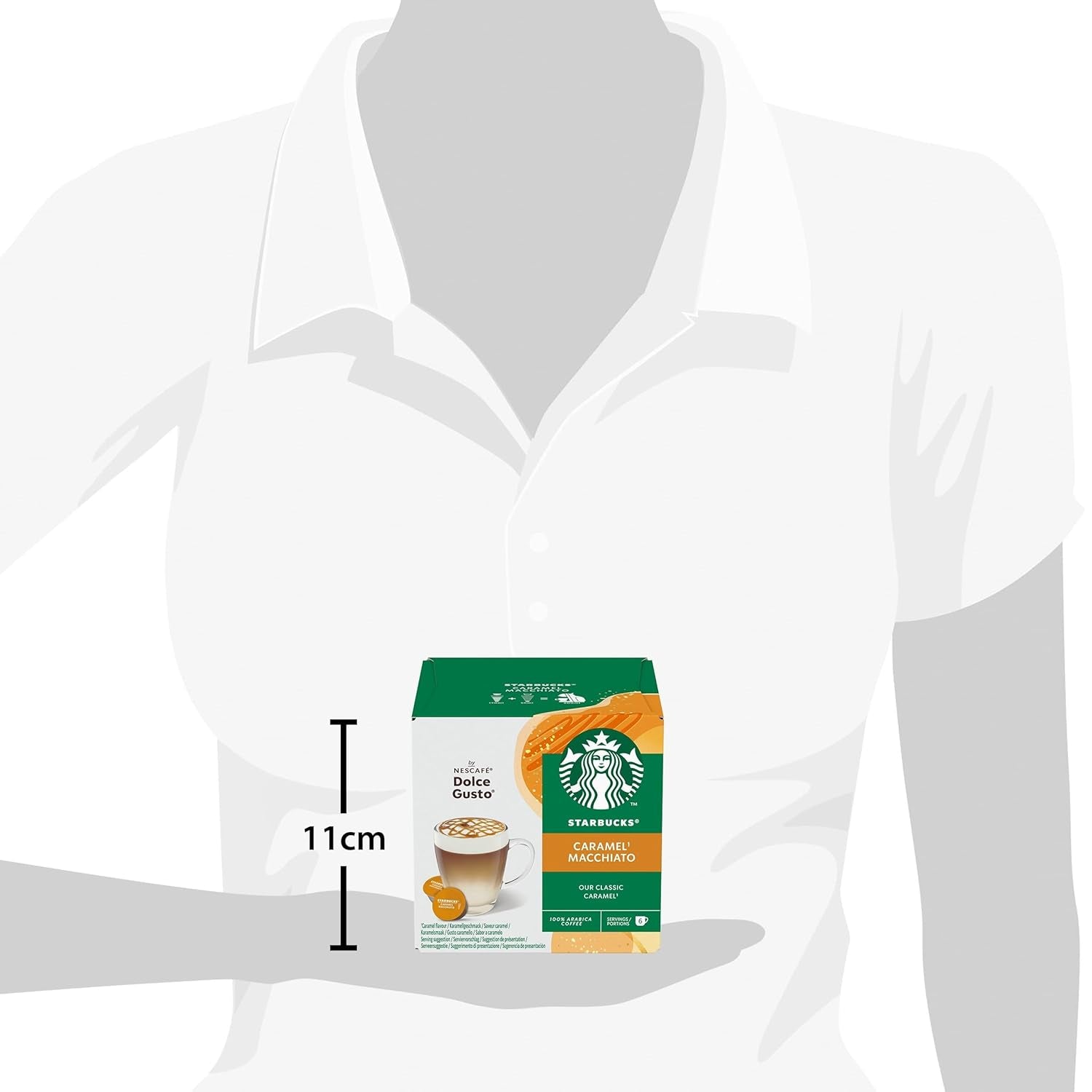 STARBUCKS Caramel Macchiato by Nescafé Dolce Gusto Kaffeekapseln 6 x 12 (72 Kapseln)