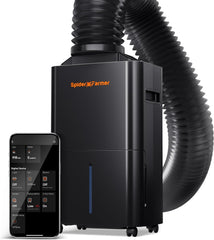SPIDER FARMER Deshumidificador, Deshumidificador de Plantas 12L con Control de Humedad, Control de App, Función de Temporizador 24H para Tiendas de Cultivo, Deshumidificador Eléctrico para Jardines Interiores, Apartamentos y Sótanos