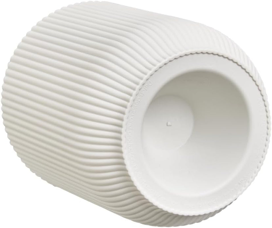 elho Vibes Fold Orchid High 12.5cm – Ghiveci pentru orhidee de interior – Ghivece de flori de interior – Plastic 100% reciclat – Alb/Alb mătăsos