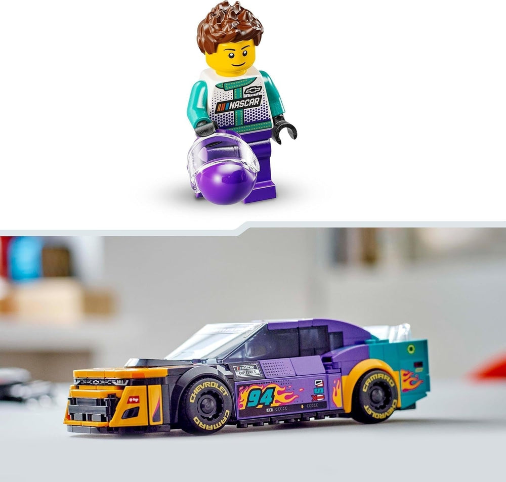 Coche de juguete LEGO Speed Champions NASCAR Chevrolet Camaro ZL1 de próxima generación; Set de construcción y juego de coches de carreras; Regalo para niños y niñas mayores de 9 años 76935 Juegos de construcción Besuche den LEGO-Store