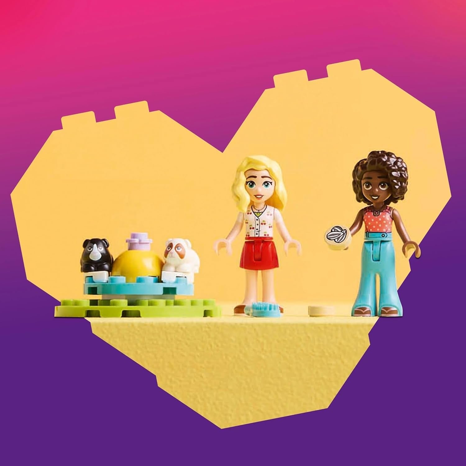 LEGO Friends Juego de construcción y juego de simulación conejillo de Indias, 2 minifiguras y 2 animales, juguete para niñas mayores de 5 años, juego de animales 42640 Juegos de construcción Besuche den LEGO-Store