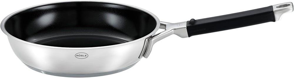 Tigaie RÖSLE SILENCE PRO, tigaie cu strat antiaderent premium Proresist rezistent la zgârieturi, mâner din silicon, inducție Oale si Tigai Naty Shop Proceraplus 20 Cm