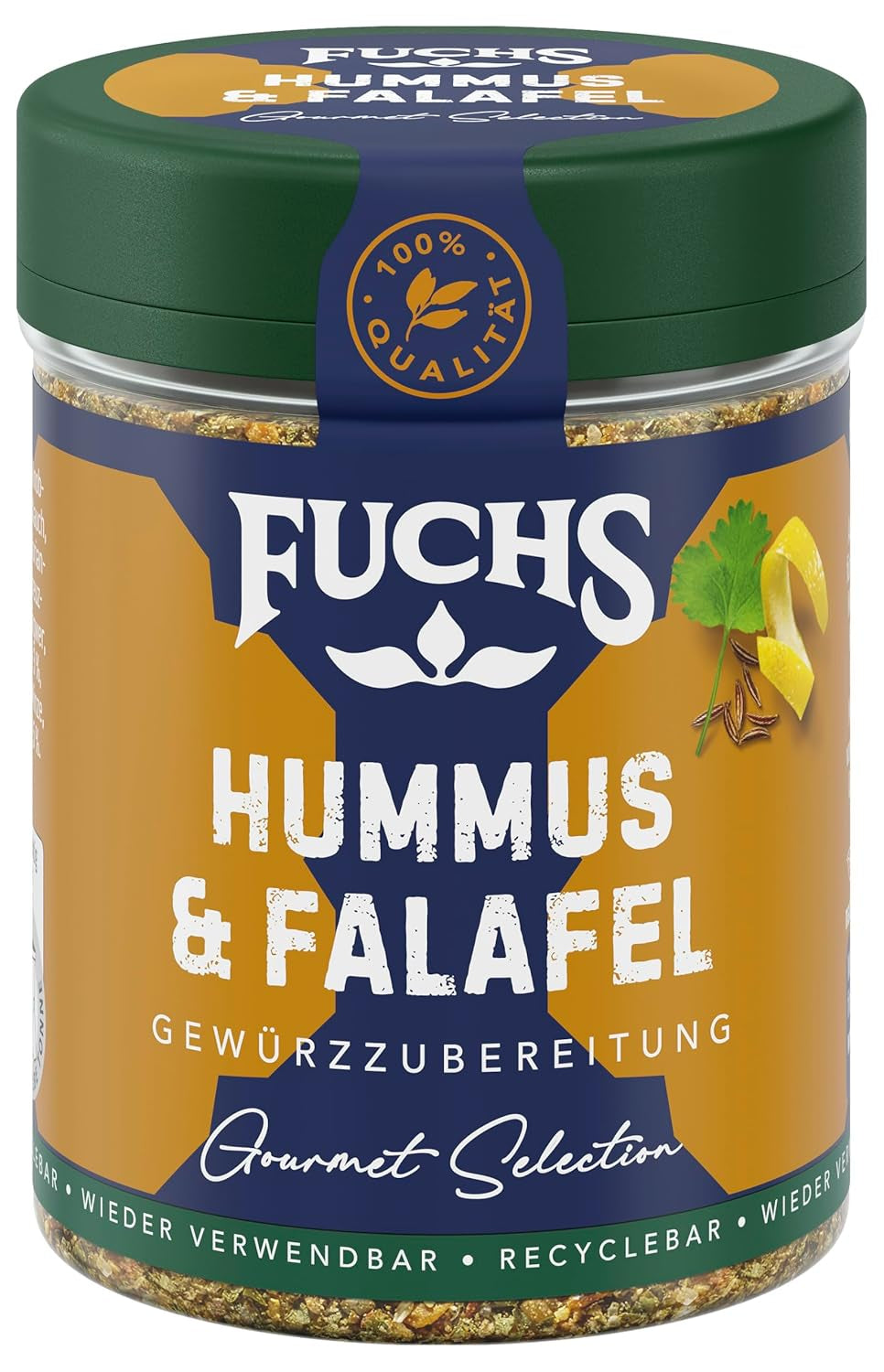 Fuchs Gewürze Gourmet Selection Naher Osten-Afrika – Dukkah Gewürzmischung, nachfüllbarer Gewürz Mix, zum Verfeinern von Fisch und Lamm, vegano, 50 g