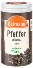 Ostmann Gewürze - Pfeffer schwarz ganz | 40 g en Der Streudose
